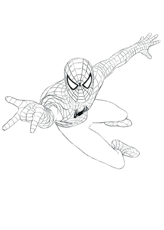 Spiderman, kolorowanka do wydruku