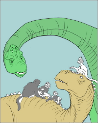 Dinozaury kolorowanki z dinozaurami do wydruku