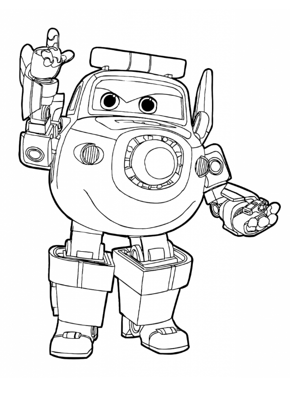 Super Wings Kolorowanka Samoloty