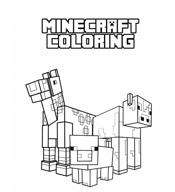 Minecraft kolorowanki