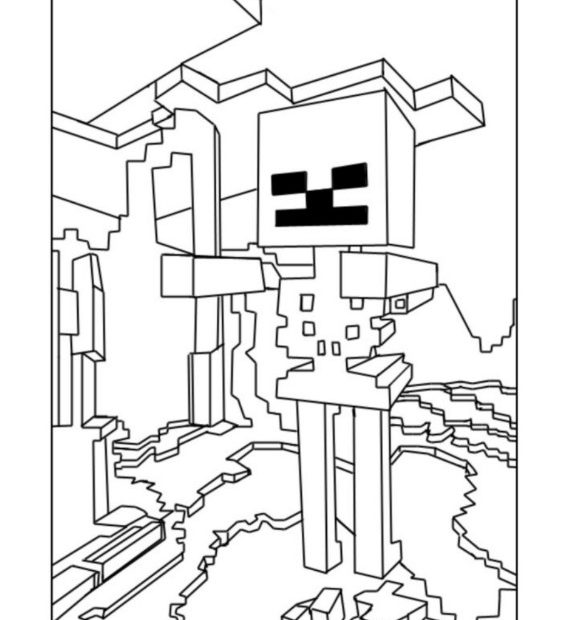 Minecraft kolorowanka drukuj