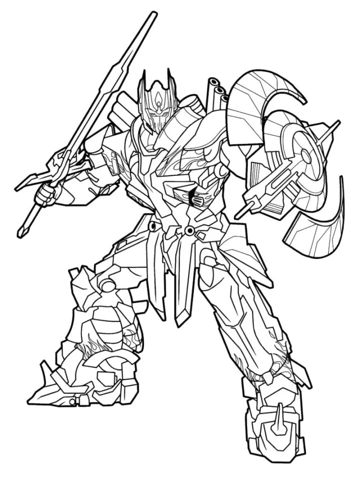 Transformers kolorowanka, coloring page transformers transformer