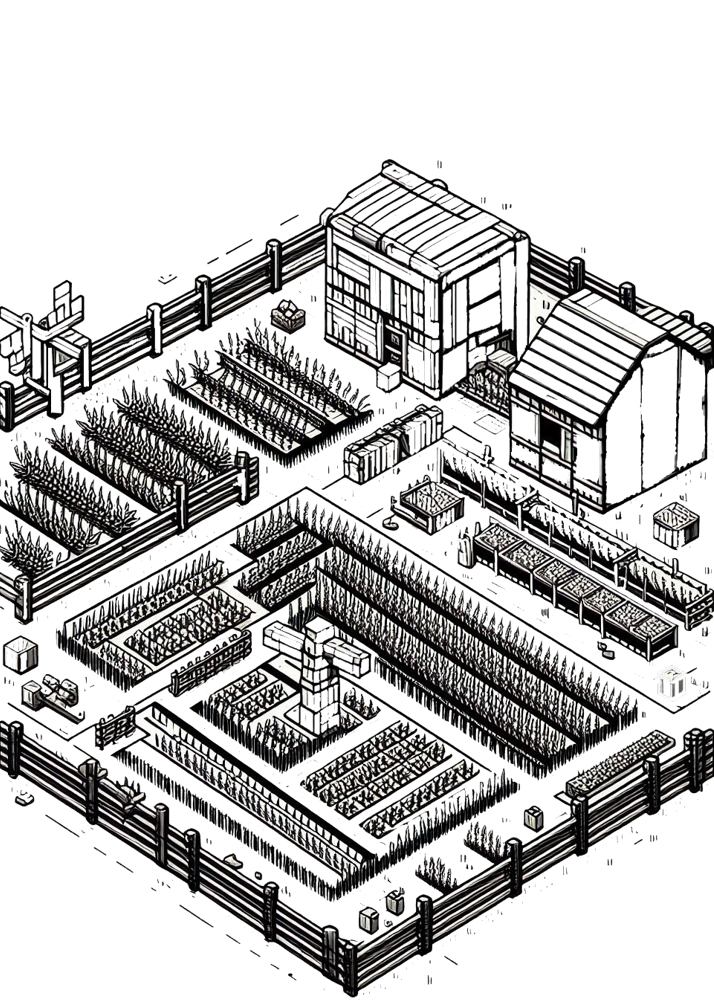Kolorowanka w stylu Minecraft, przedstawiający blokowe postacie, pojazdy, zwierzęta lub krajobrazy. Obrazek zawiera jedynie kontury i krawędzie, bez wypełnień ani kolorów, idealny jako kolorowanka dla dzieci.
