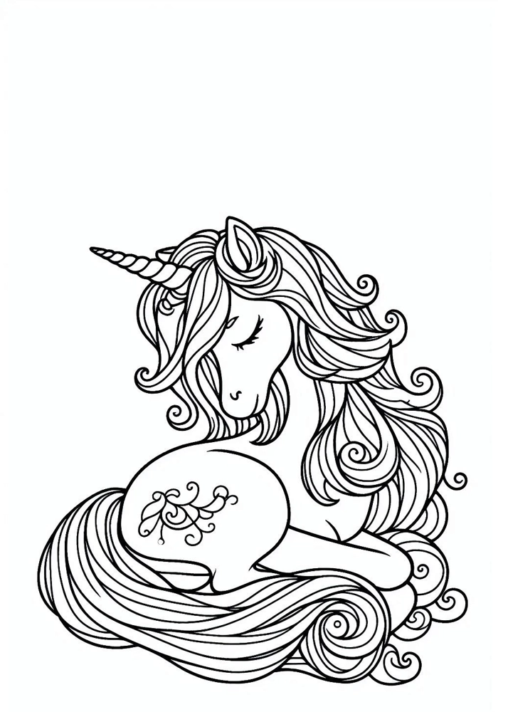 Kolorowanka jednorożec 1