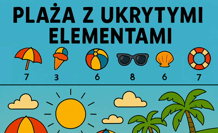 wakacyjna łamigłówka dla dzieci do druku