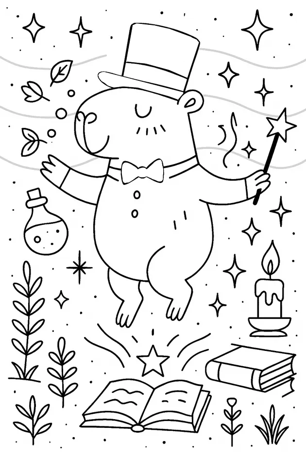 Kapibara w labiryncie żywopłotów