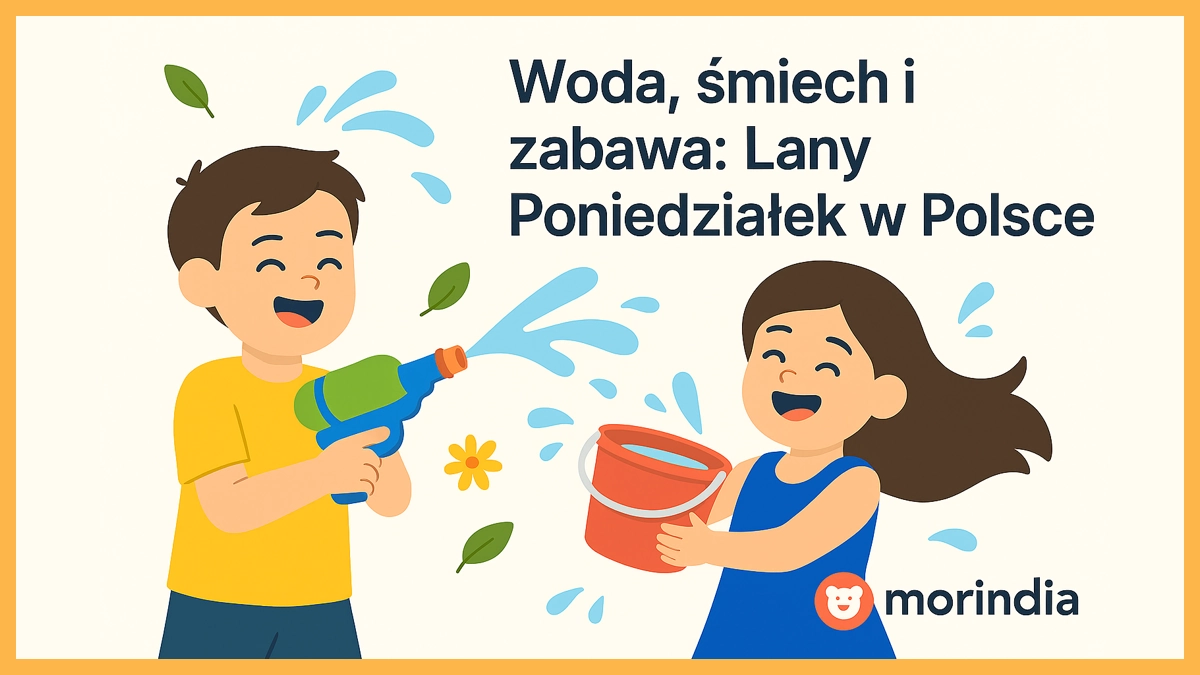 Lany Poniedziałek – dzieci polewające się wodą